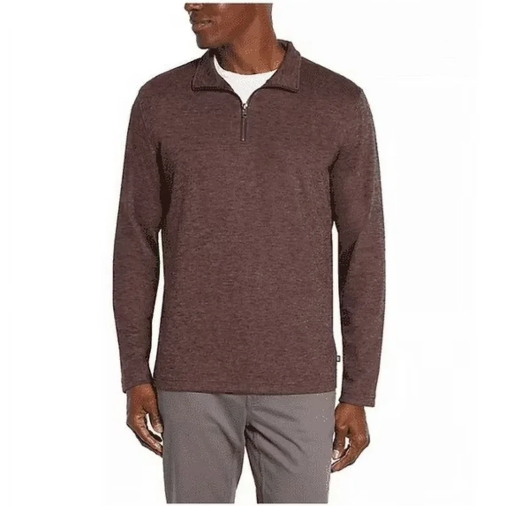 Gap Men Half Zip Pullover Sweater Port Royale Maroon Small NWT